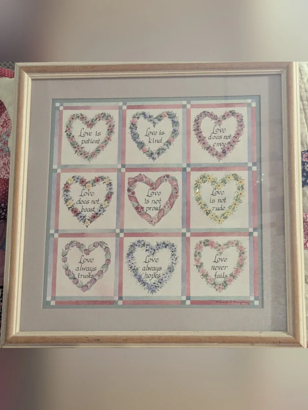 1 Corinthians 13 Vintage Home Interior 